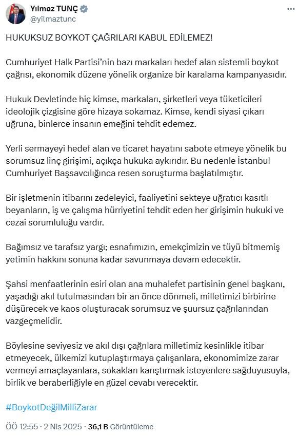 Özgür Özel'in boykot çağrısına Fahrettin Altun'dan sert tepki Özgür Özel'in boykot çağrısına Fahrettin Altun'dan sert tepki