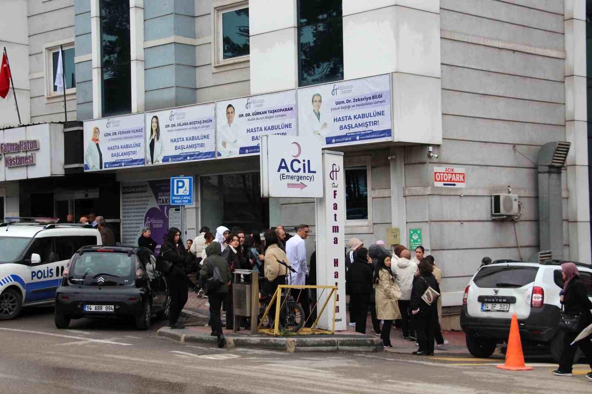 Bolu'da Özel Hastanede Yangın Panic Yarattı