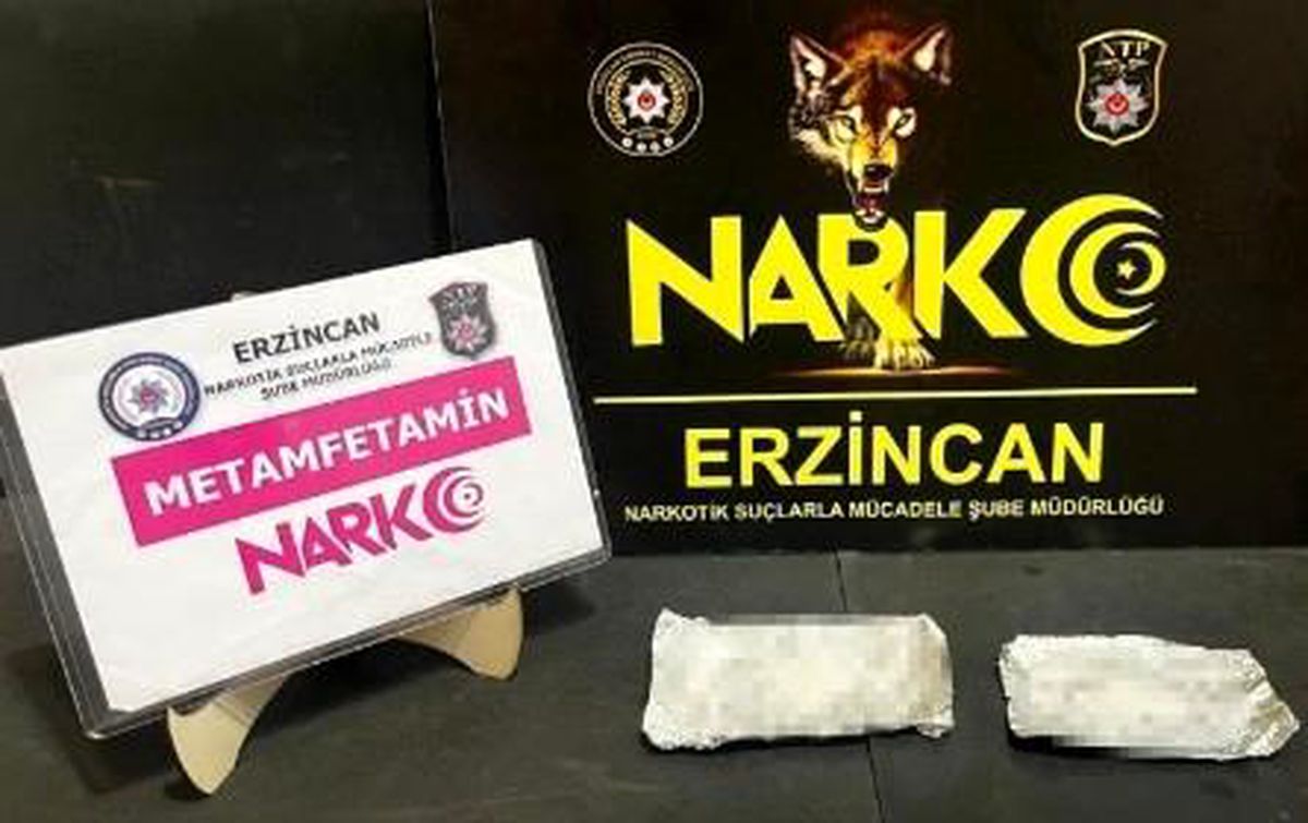 Erzincan'da Uyuşturucu Operasyonu: 28 Sentetik Ecza ve Metamfetamin Ele Geçirildi