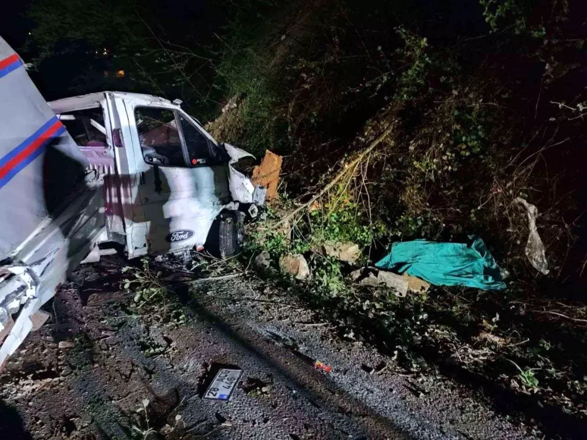 Giresun'da Trafik Kazası: Bir Ölü, Bir Yaralı