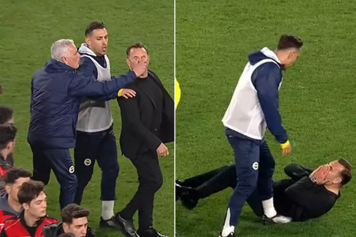 Burun sıkan Mourinho yıllar önce de benzer bir hareket yapmış! Bakın orada kaç maç ceza aldı