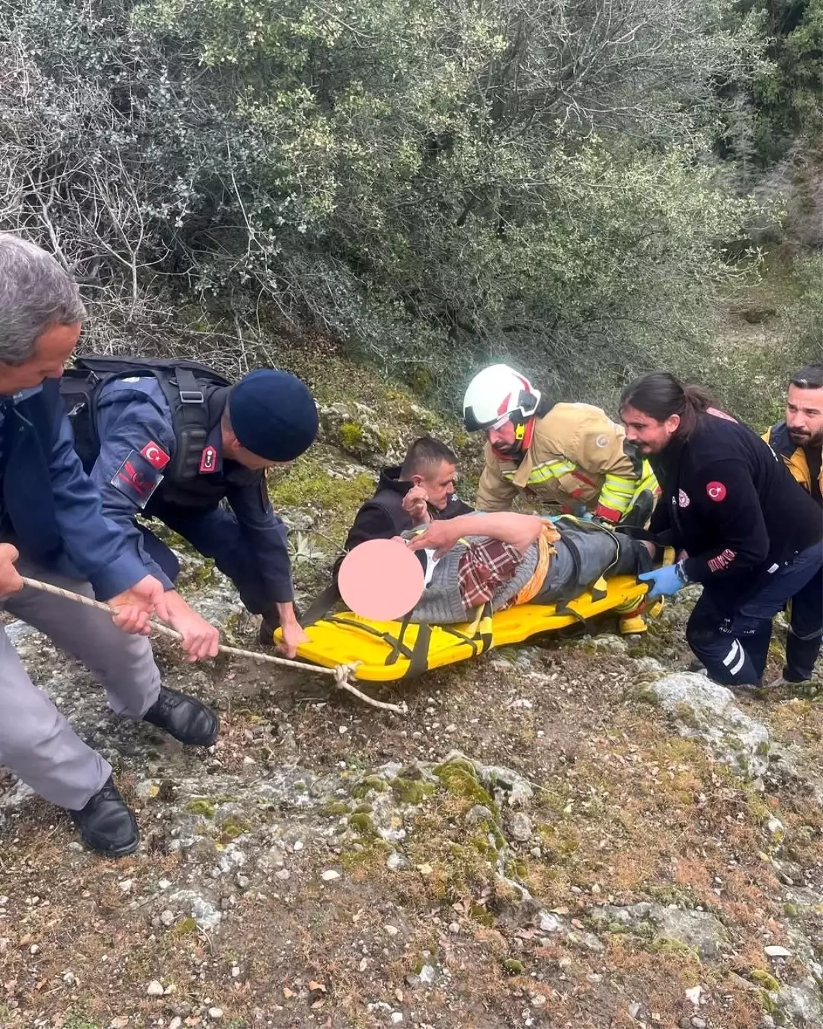 Zihinsel Engelli Vatandaş Uçuruma Yuvarlandı