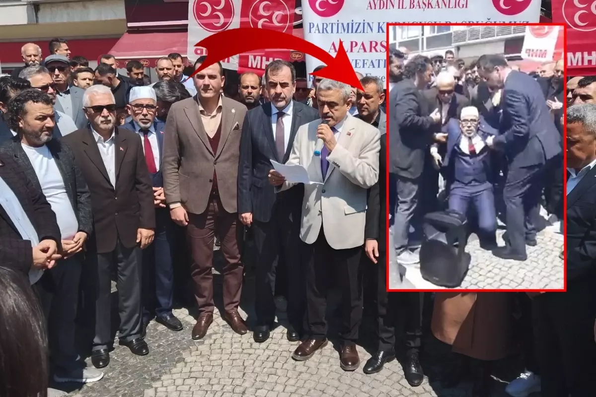 Alparslan Türkeş'i anma programında imam dua ederken bayıldı