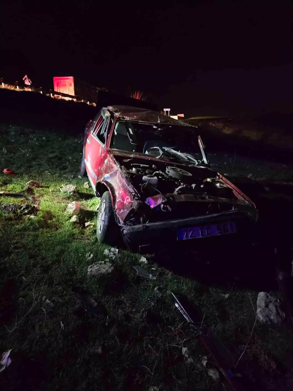 Silvan'da Takla Atan Otomobilin Sürücüsü Ağır Yaralandı