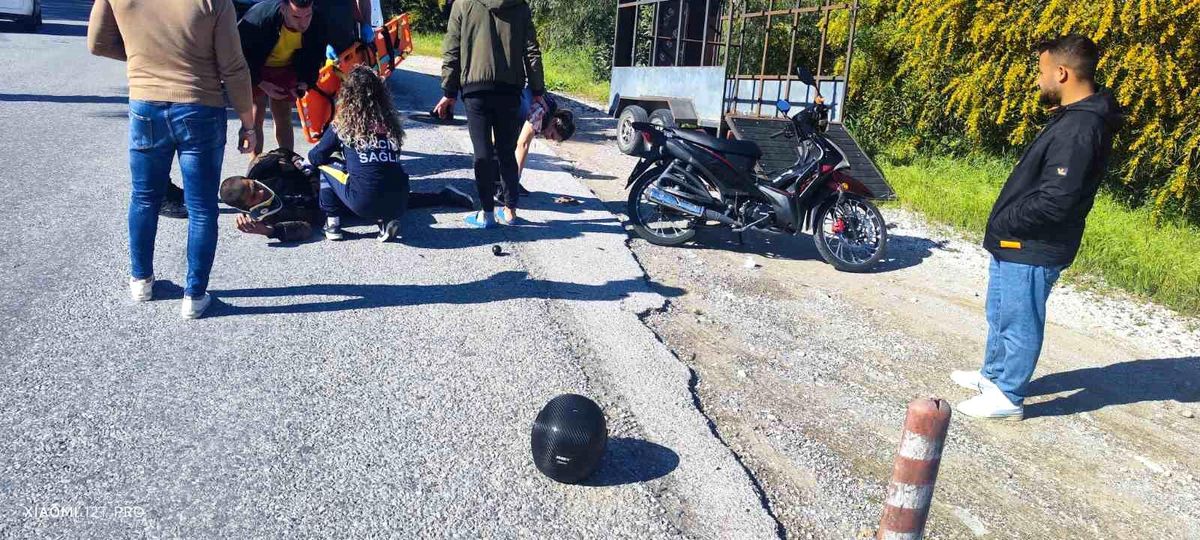 Manavgat'ta Motosiklet Kazası: 1 Yaralı