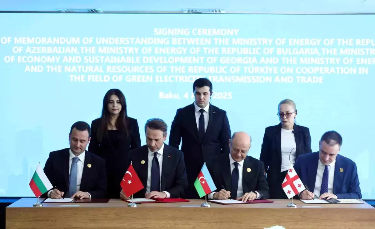 Türkiye, Azerbaycan, Gürcistan ve Bulgaristan ile Yeşil Elektrik Anlaşması İmzaladı
