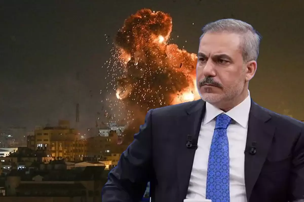 Türkiye'ye mesaj vermek için Suriye'ye saldıran İsrail'e Bakan Fidan'dan yanıt