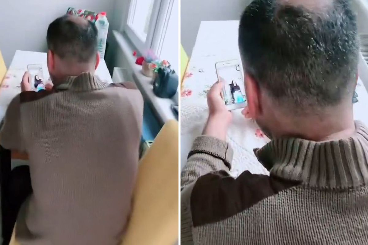 TikTok'ta kadınlara bakarken karısına yakalandı