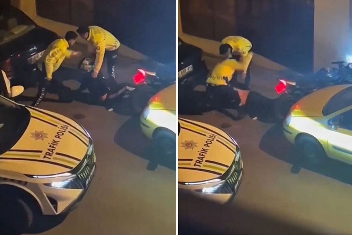'Abi dur' dedikçe vurdular! Polis şiddeti vatandaş kamerasında