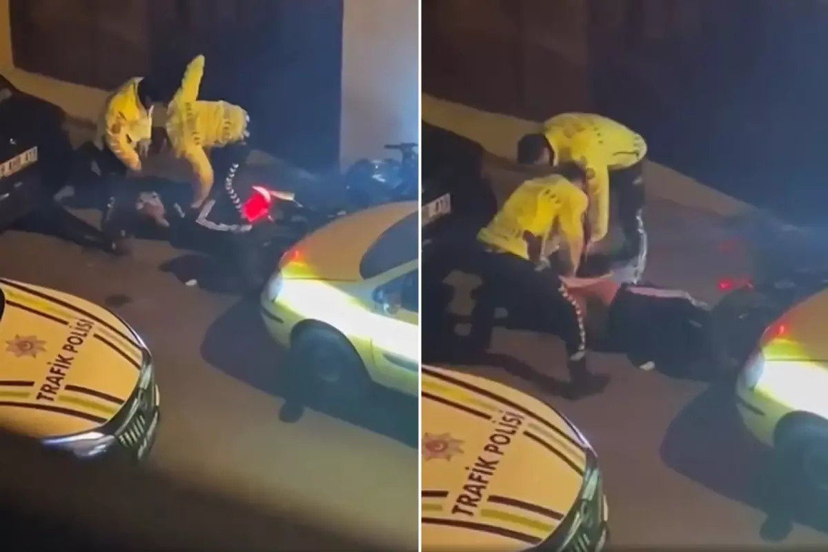 'Dur' ihtiyarına uymayan gence şiddet uygulayan 2 polis görevden alındı