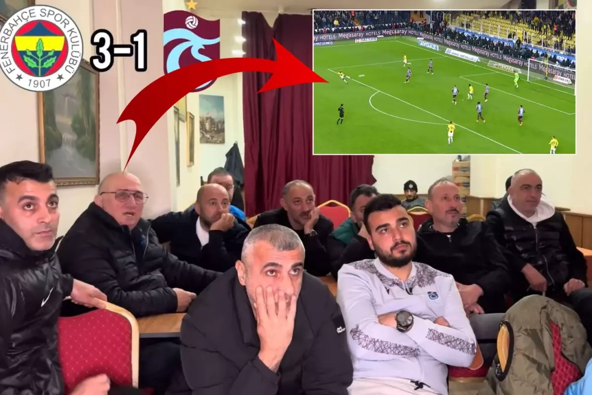Talisca'nın golüne Trabzonsporlu taraftarların verdiği tepki kamerada