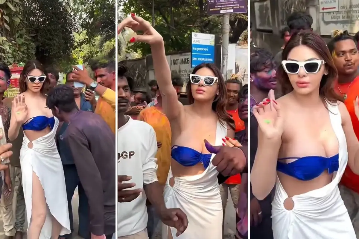 Hindistan'da onlarca erkeğin arasında kalan ünlü ismin zor anları: Bana dokunmayın