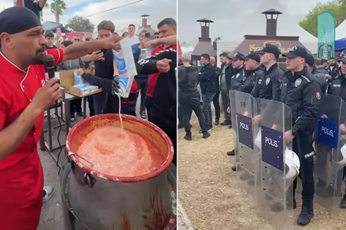 Hindistan sokak lezzetlerine taş çıkartan fenomen dönerciye bir darbe