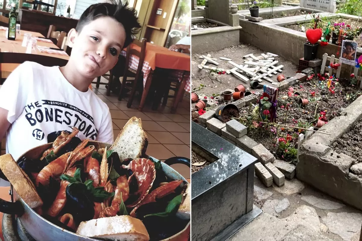 Duruşmaya dakikalar kala Ahmet Minguzzi'nin mezarına saldırı