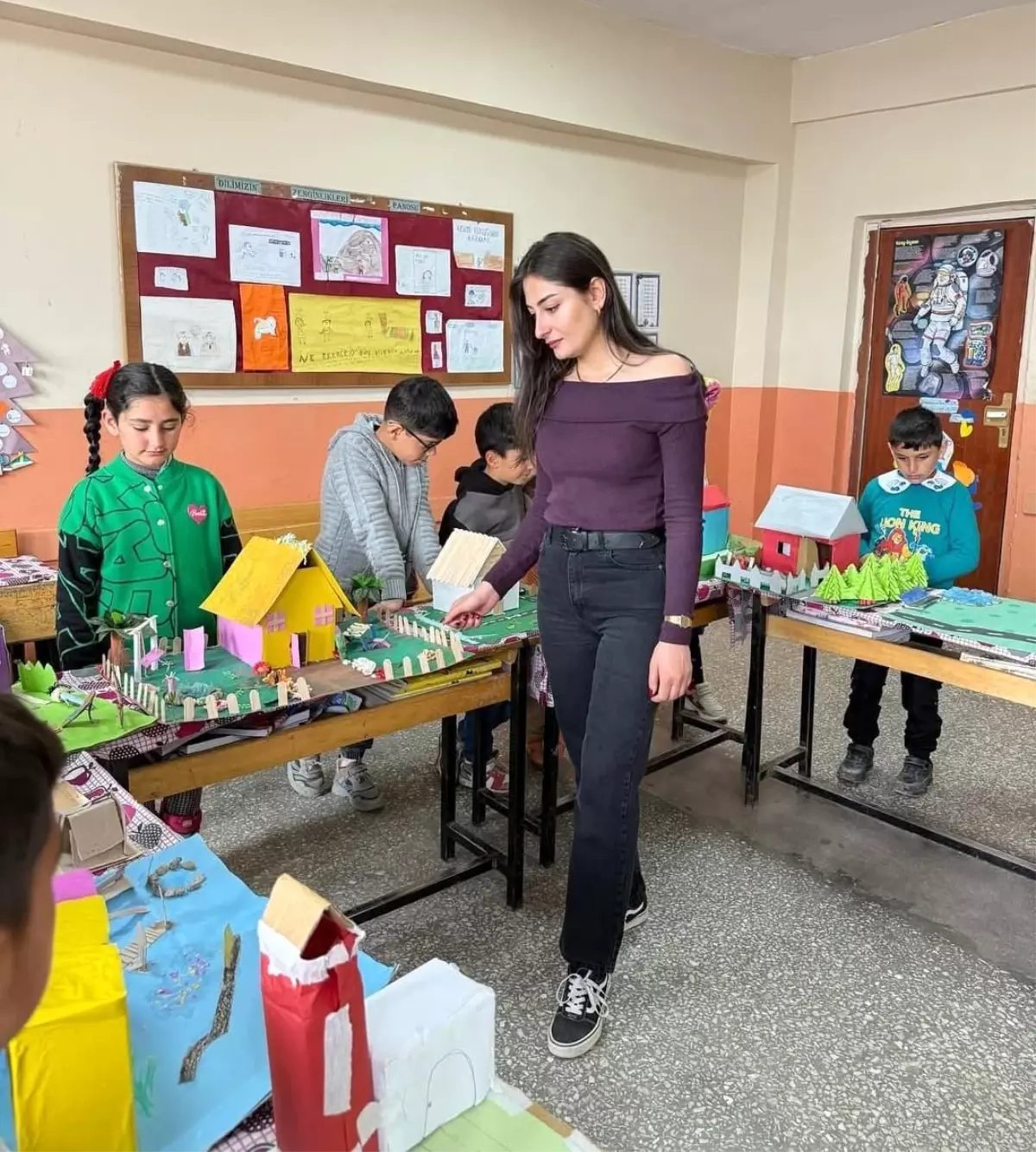 Diyadin'de Öğrencilerden Yapay Çevre Tasarımı Sergisi