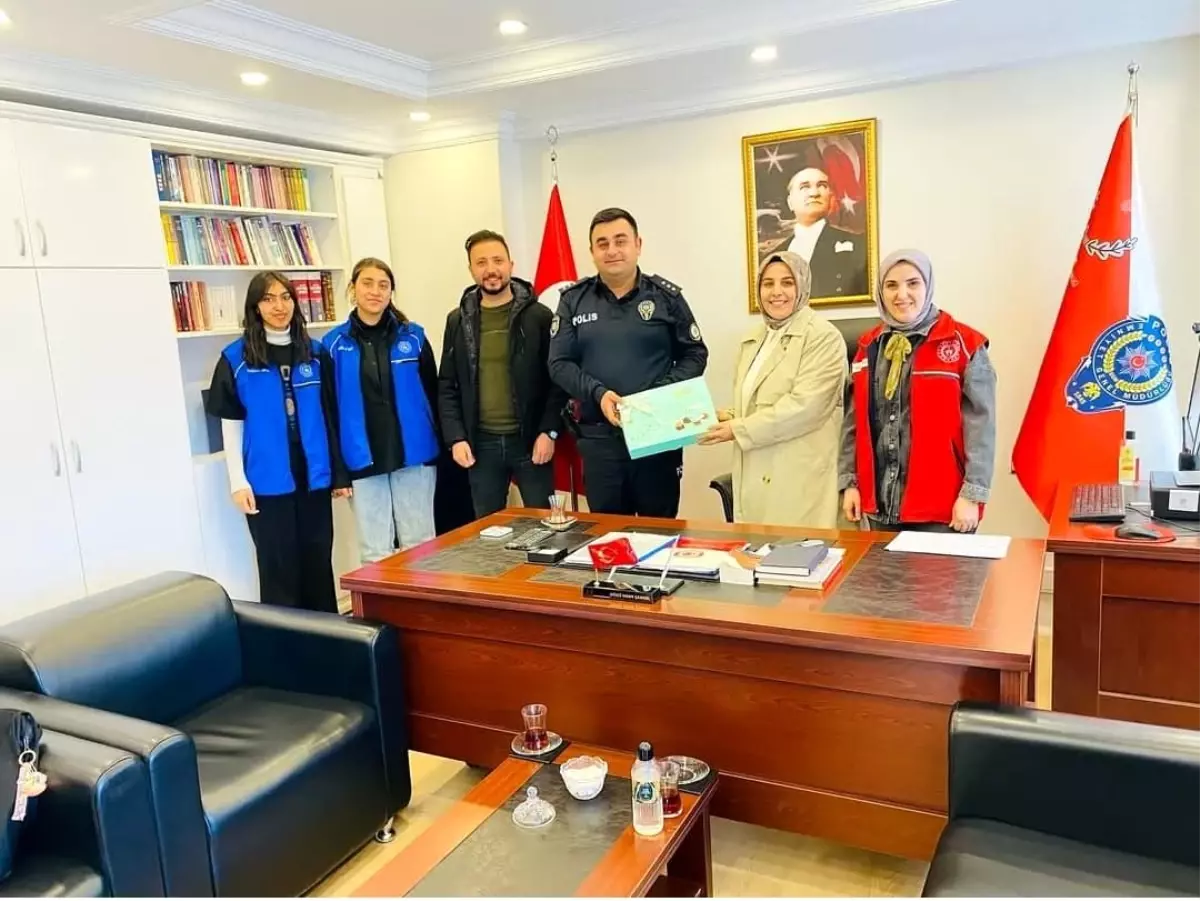 Diyadin Gençlik Merkezi'nden Emniyet Teşkilatına anlamlı ziyaret
