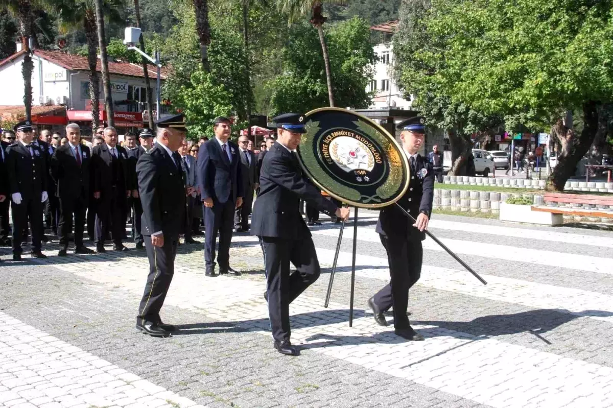 Fethiye'de Türk Polis Teşkilatının 180. Kuruluş Yıldönümü törenle kutlandı
