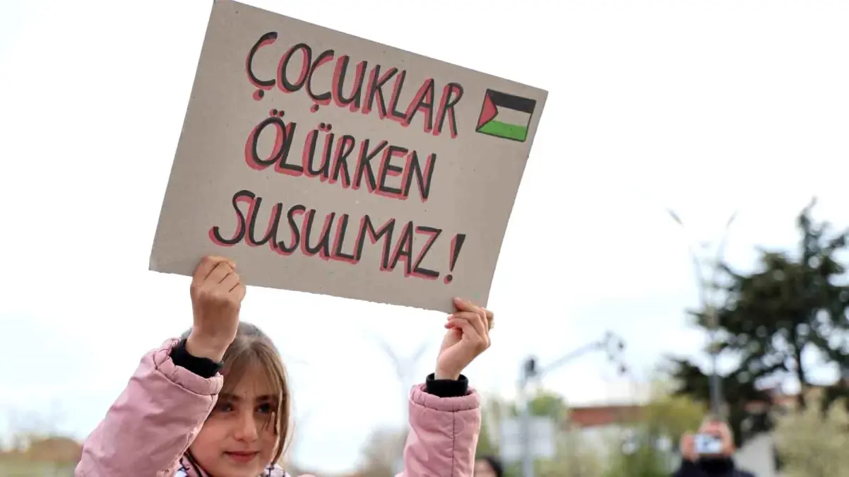 Kırşehir'de Filistin için Protesto Gösterisi