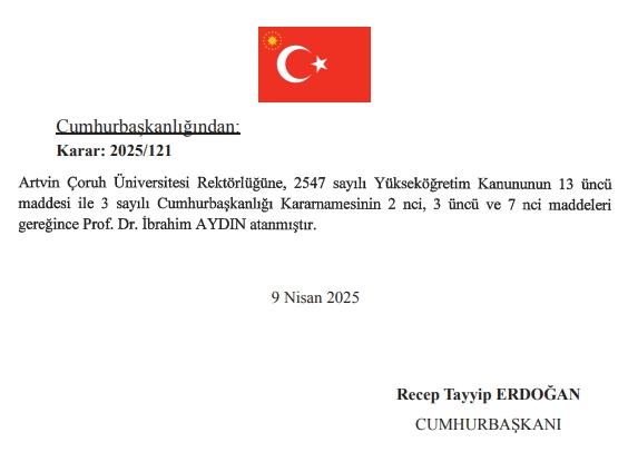 Yeni Artvin Çoruh Üniversitesi rektörü kim oldu? Artvin Çoruh Üniversitesi Rektörü Prof. Dr. İbrahim Aydın kimdir, kaç yaşında, nereli, branşı ne?