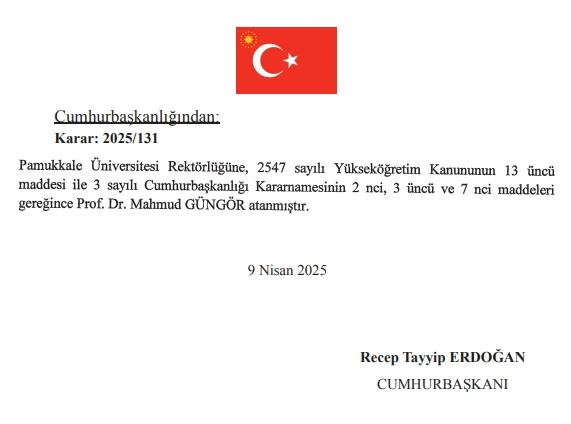 Yeni Pamukkale Üniversitesi rektörü kim oldu? Pamukkale Üniversitesi Rektörü Prof. Dr. Mahmud Güngör kimdir, kaç yaşında, nereli, branşı ne?