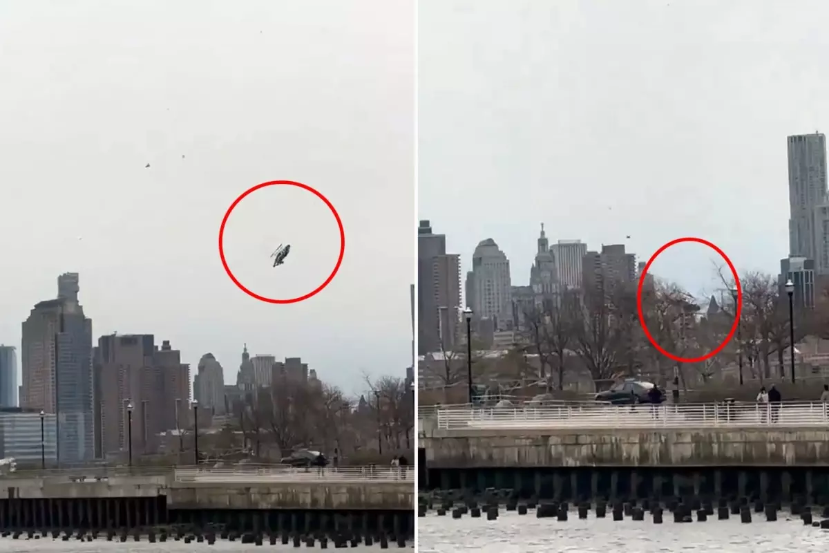 ABD'de helikopter Hudson Nehri'ne düştü: 6 ölü