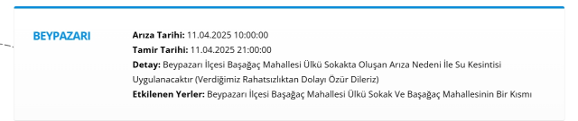 ASKİ Ankara su kesintisi! 11-12 Nisan Ankara'da su kesintisi ne zaman bitecek, sular ne zaman gelecek?