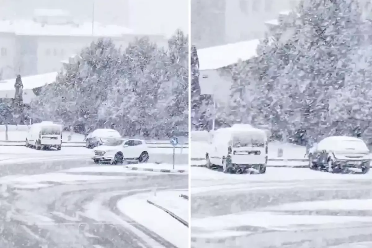 Başkent karlar altında