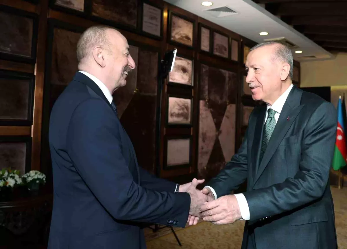 Cumhurbaşkanı Erdoğan, Azerbaycan Cumhurbaşkanı Aliyev ile görüştü