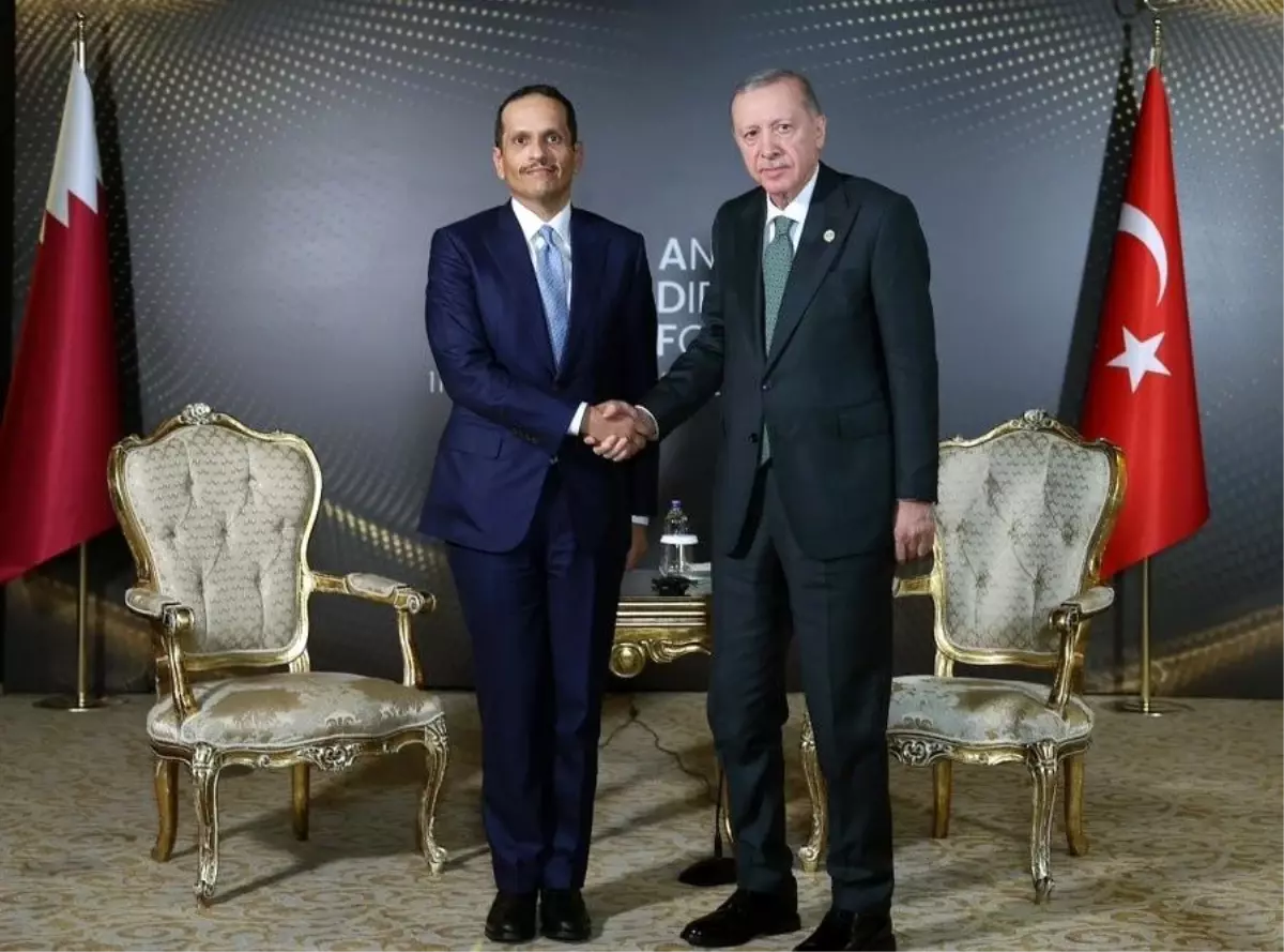 Cumhurbaşkanı Erdoğan, Katar Başbakanı El Sani'yi kabul etti