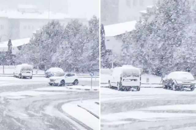 İstanbul'un 3 ilçesinde kar yağışı etkili oluyor