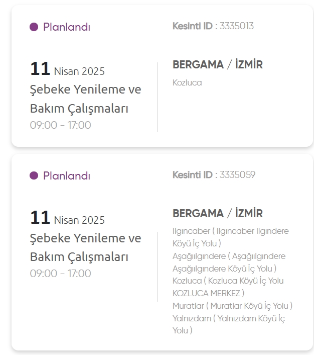 İzmir GEDİZ elektrik kesintisi! 11 Nisan İzmir'de elektrik kesintisi ne zaman bitecek, elektrikler ne zaman gelecek?