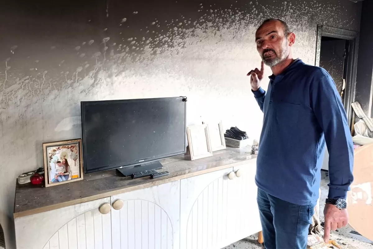 Oturduğu apartmanın müteahhidine kızdı, evini yaktı