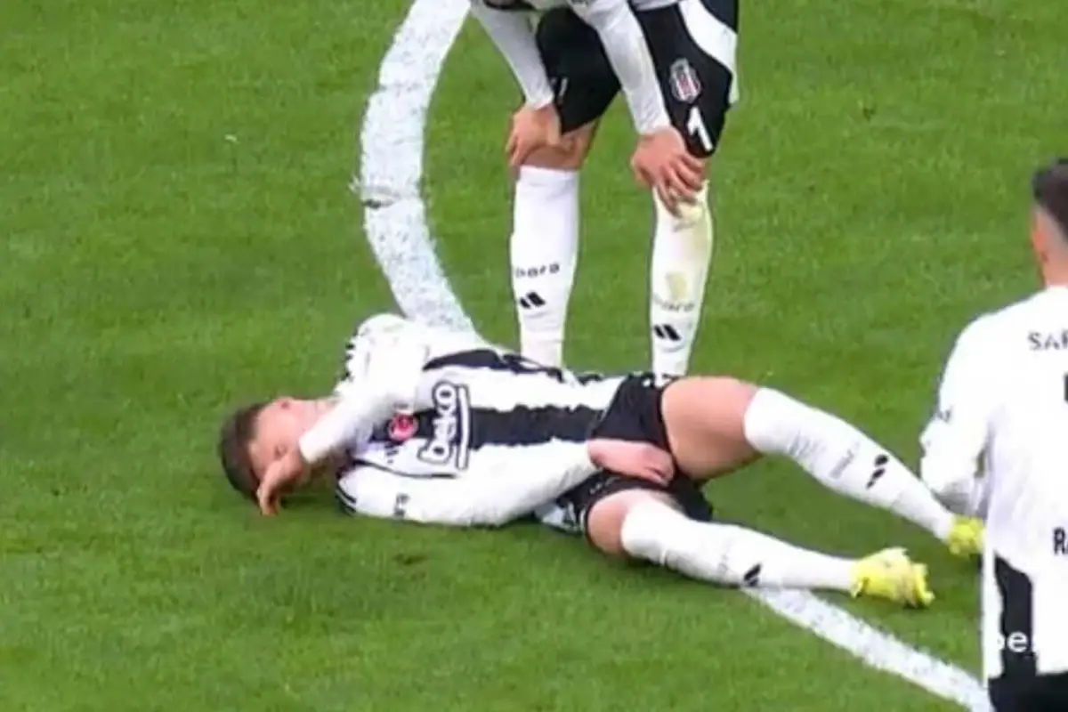 Anında kendini yere bıraktı! Beşiktaş'ta akılalmaz sakatlık