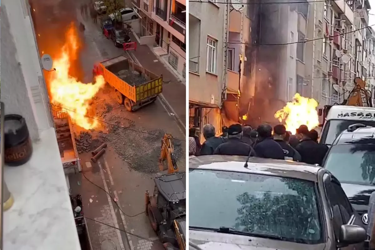İSKİ çalışmasında doğal gaz patlaması, facianın eşiğinden dönüldü
