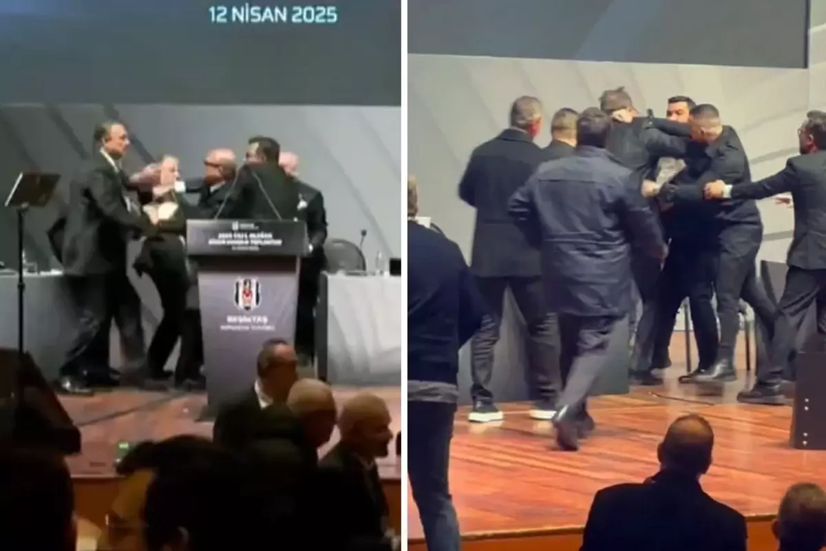 Beşiktaş Divan Kurulu'nda olay! Hasan Arat konuşurken yumruklandı