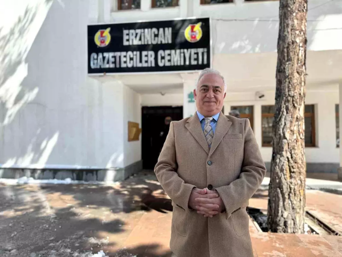 Zeki Demirbaş, Erzincan Gazeteciler Cemiyeti'nin Yeni Başkanı Oldu