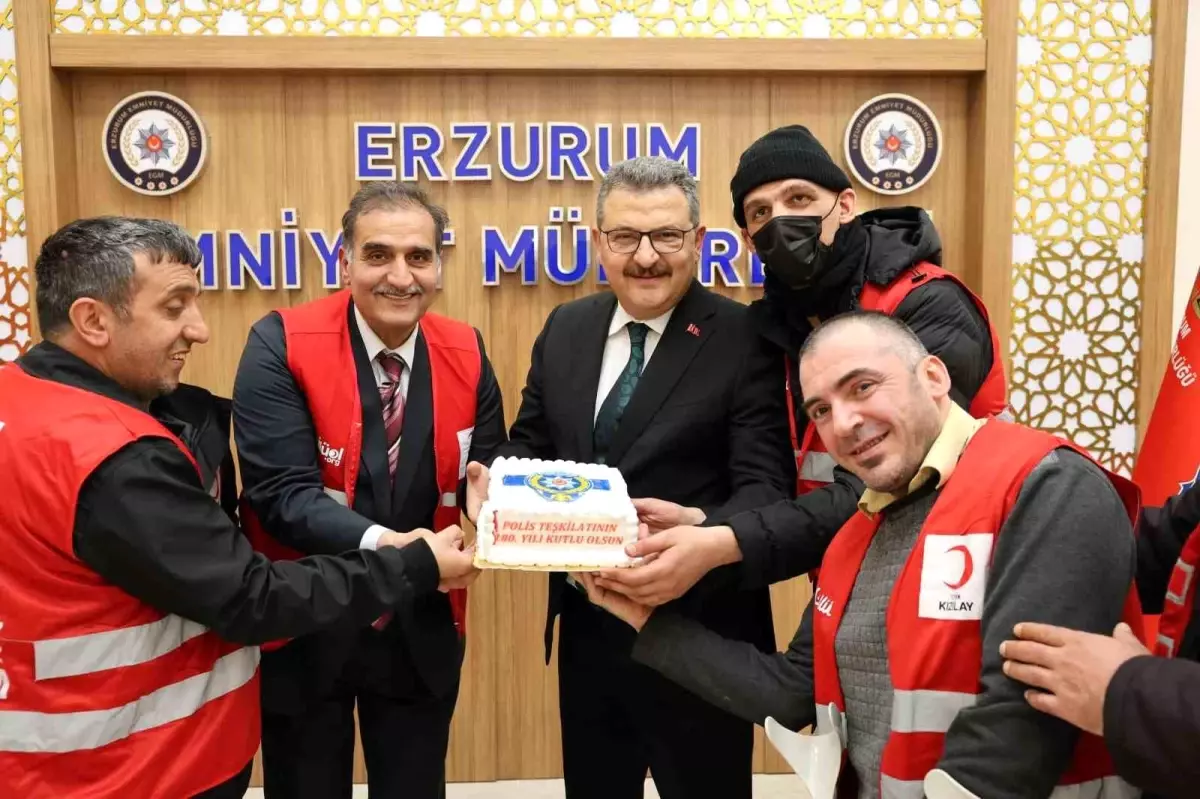 Türk Kızılay Erzurum Engelliler Meclisi'nden Polis Haftası Ziyareti