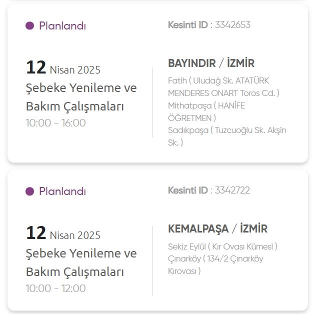 İzmir GEDİZ elektrik kesintisi! 12-13 Nisan İzmir'de elektrik kesintisi ne zaman bitecek, elektrikler ne zaman gelecek?