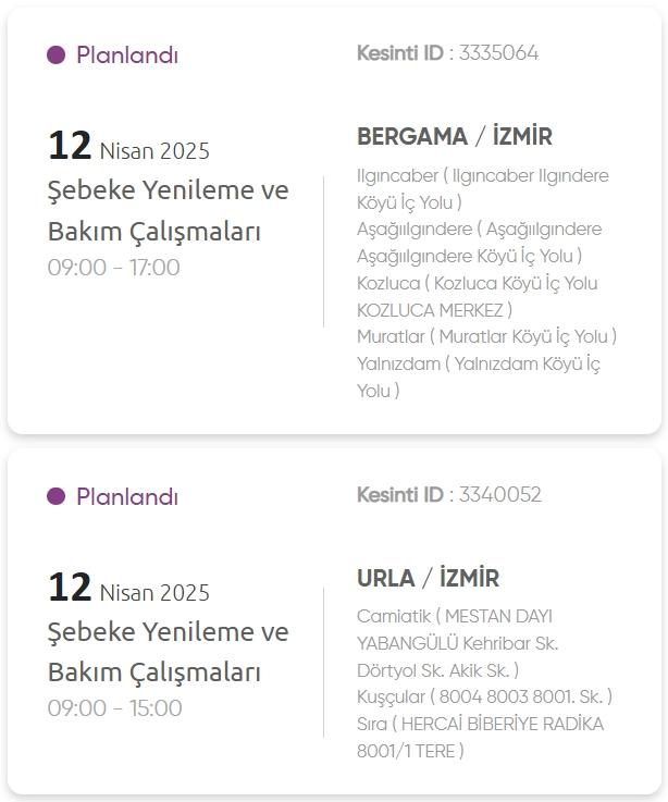 İzmir GEDİZ elektrik kesintisi! 12-13 Nisan İzmir'de elektrik kesintisi ne zaman bitecek, elektrikler ne zaman gelecek?