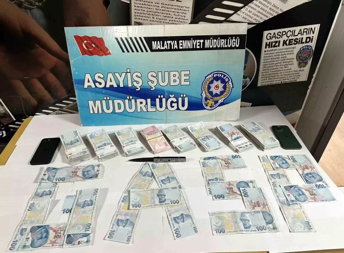 Malatya'da Nitelikli Yağma ve Gasp Olayı: 3 Zanlı Tutuklandı