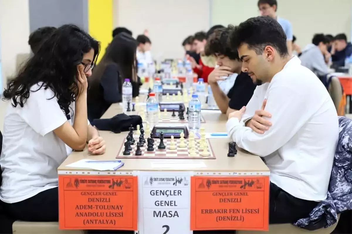 Satranç grup şampiyonası heyecanı Denizli'de yaşandı