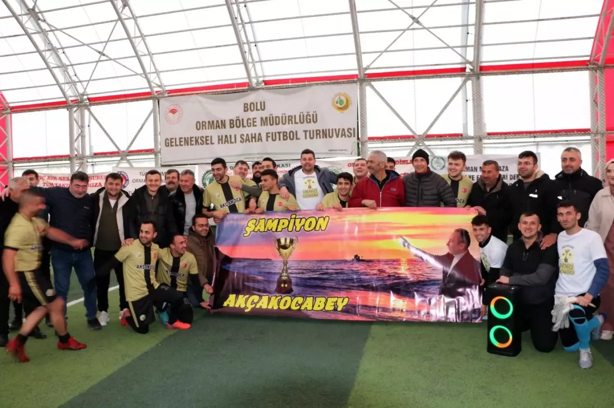 Bolu Orman Bölge Müdürlüğü Futbol Turnuvası'nın Şampiyonu Akçakoca Oldu