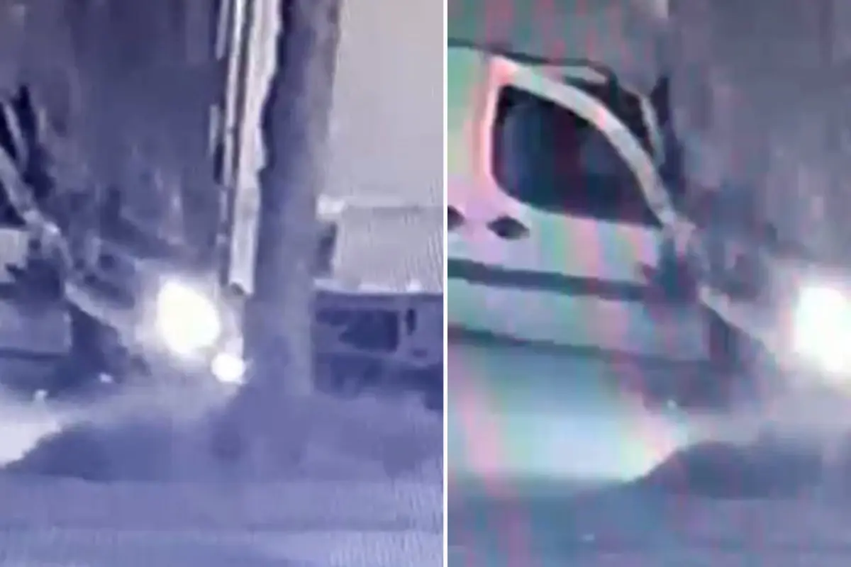 Tırın altına giren araçtan kendi imkanlarıyla çıktı