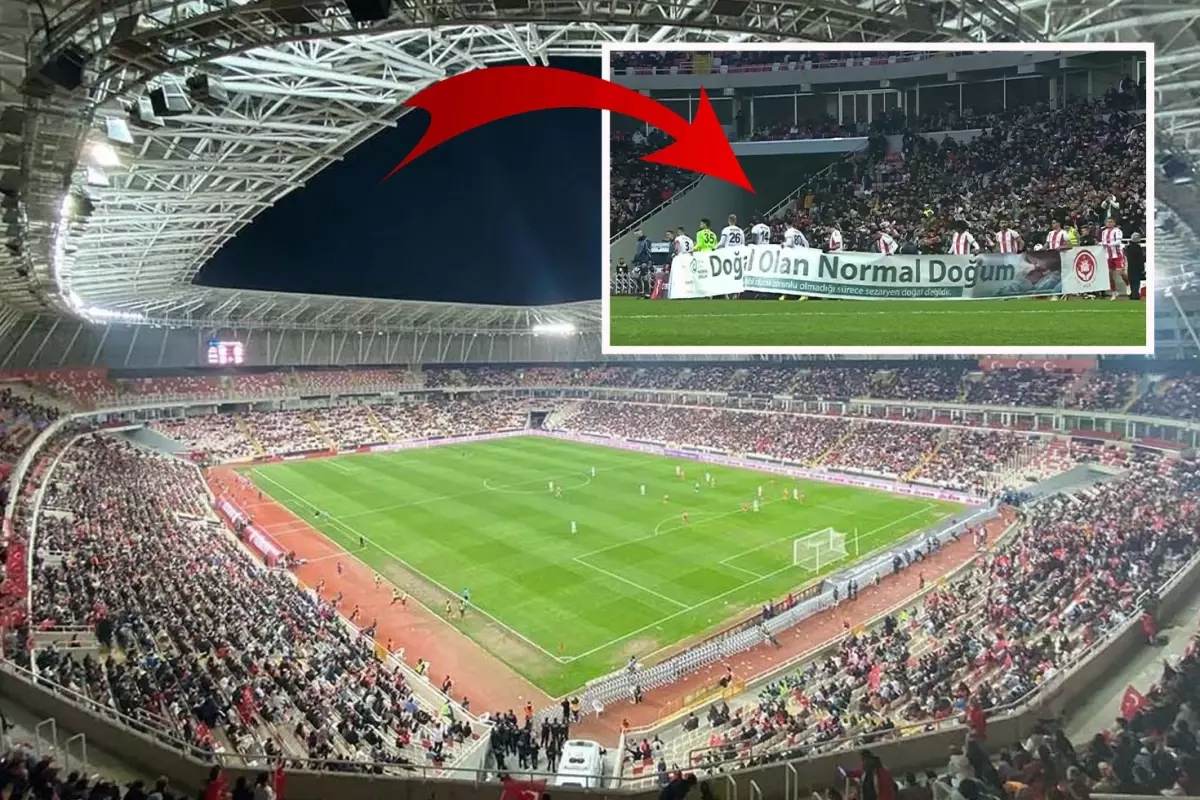 Fenerbahçe maçı öncesi açılan pankart ortalığı karıştırdı