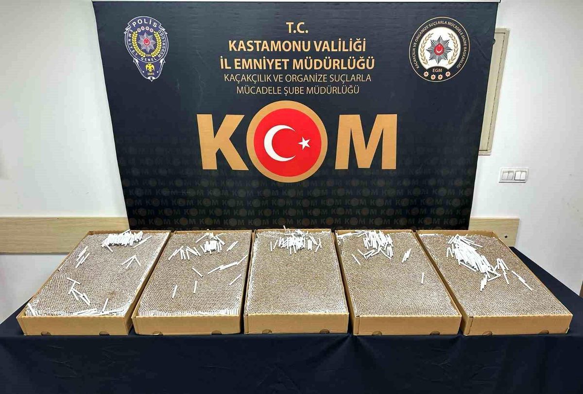 Kastamonu'da 27 Bin Doldurulmuş Makaron Ele Geçirildi