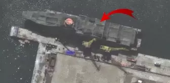 Uydu görüntüleri ortaya çıktı! Kuzey Kore'nin en büyük savaş gemisi