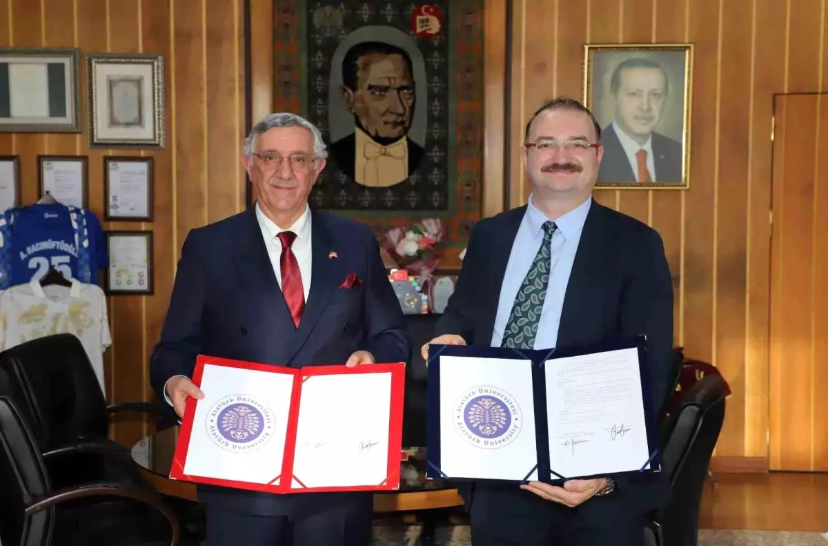 Atatürk Üniversitesi ile Manas Üniversitesi Arasında İş Birliği Protokolü İmzalandı