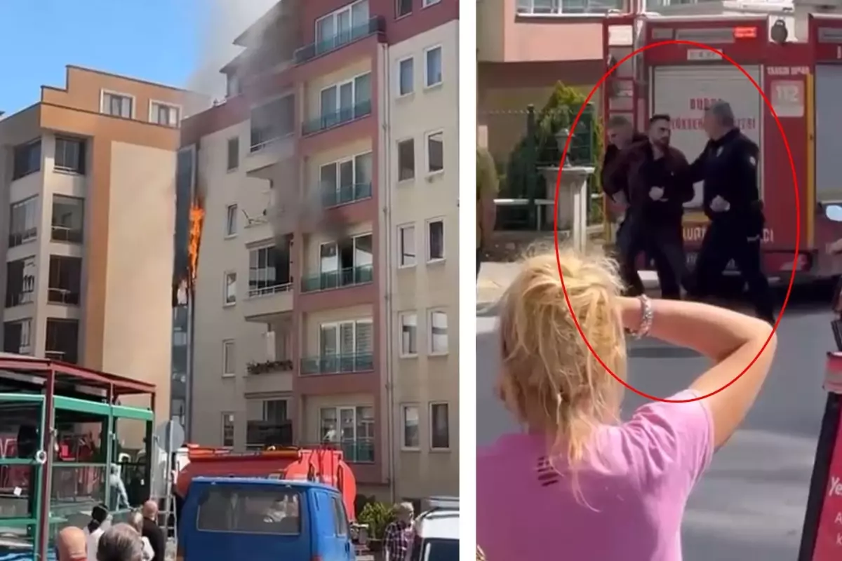 Eşiyle tartışıp evini kundakladı, yangını izlerken yakalandı