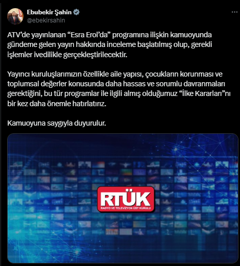Esra Erol yayından kaldırılacak mı?
