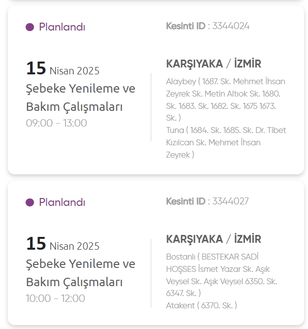 İzmir GEDİZ elektrik kesintisi! 15 Nisan İzmir'de elektrik kesintisi ne zaman bitecek, elektrikler ne zaman gelecek?